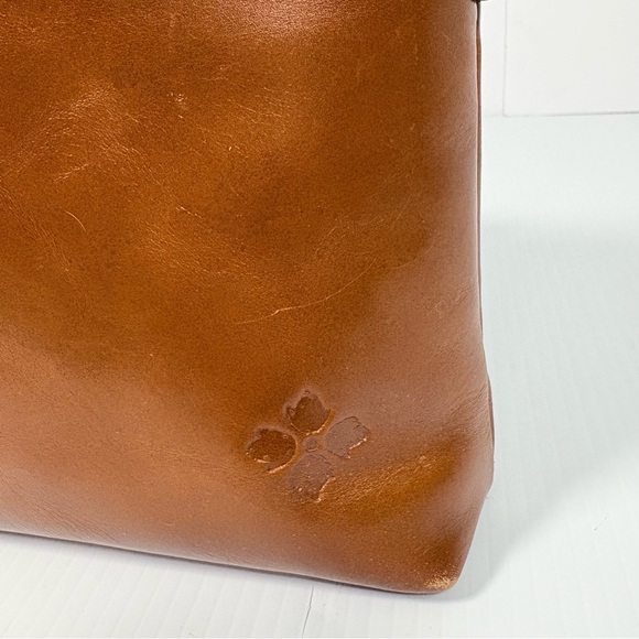 Patricia Nash Avellino Brown Full Grain Leather Adjustable Strap Crossbody Bag - Picture 6 of 16